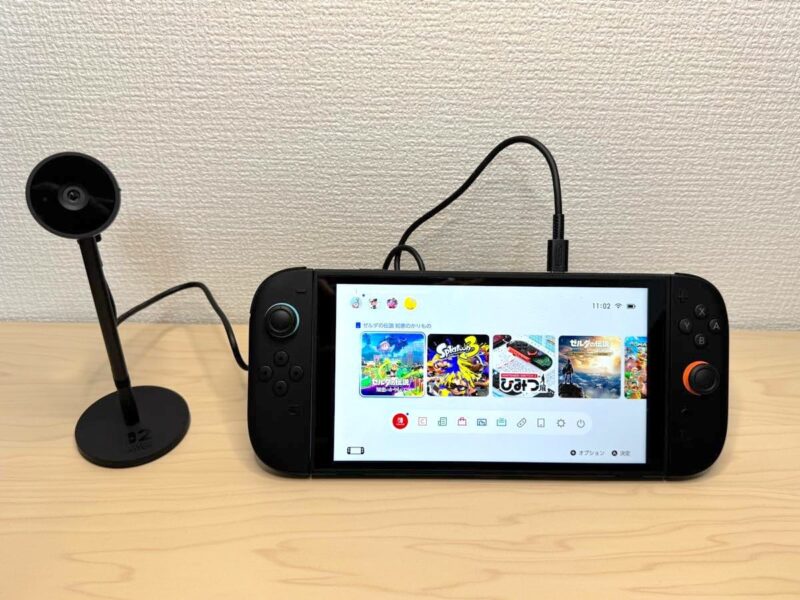 携帯モードやテーブルモードでも使えるSwitch 2カメラ