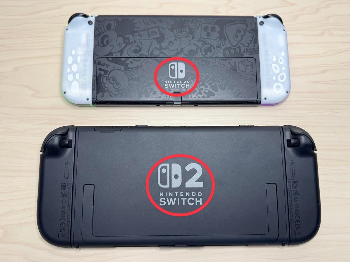 Switch 2と初代Switchの見分け方。ドックやJoy-Conなど周辺機器を区別する方法も紹介