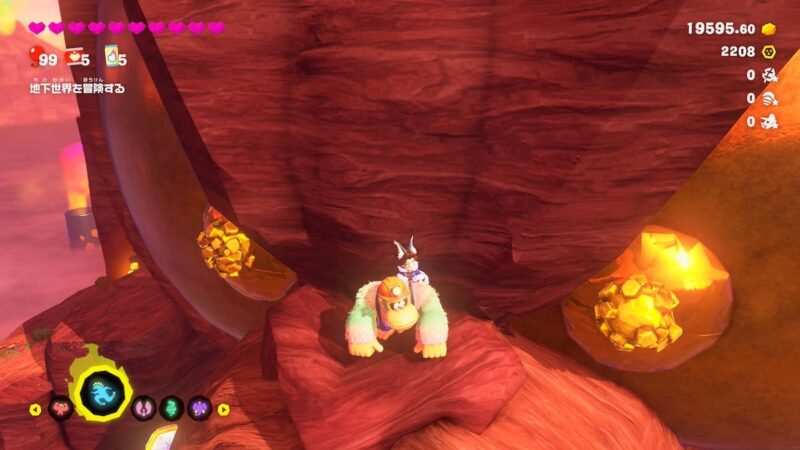 ヴォイドコング像の鼻あたりをBボタン(下パンチ)で壊して中に入ると行きやすい