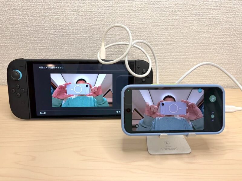 Pixelインカメラへの切り替えも可能